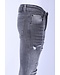 Local Fanatic Stonewashed Mannen Jeans - Slim Fit -1093- Grijs