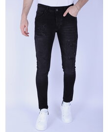 Local Fanatic Destroyed Jeans  Heren - Slim Fit - 1106 - Zwart