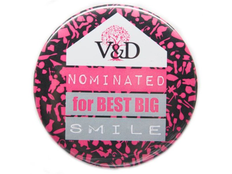 Button met gezekerde speld 37 mm