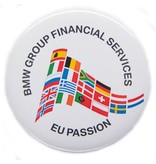 Button met gezekerde speld 37 mm