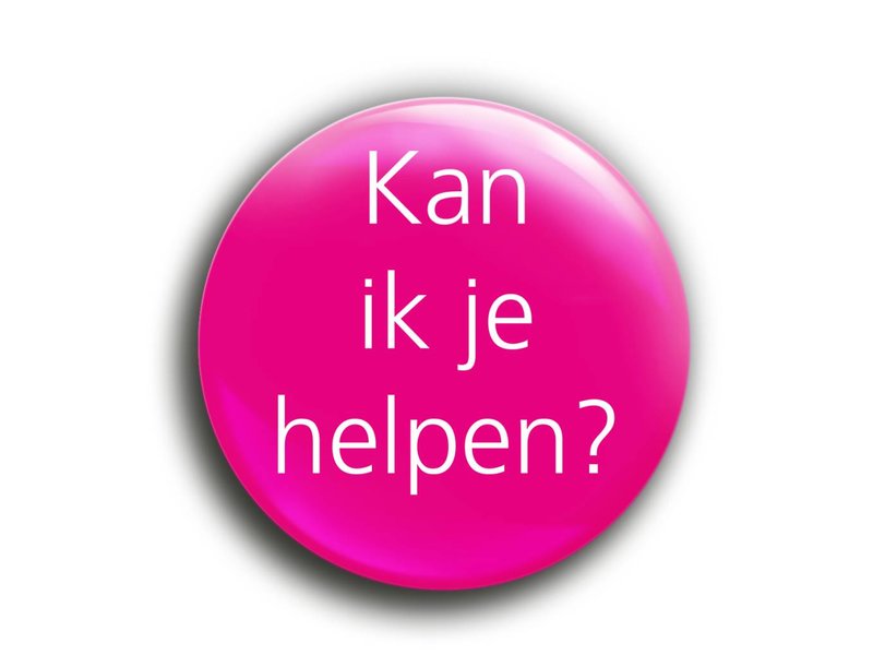 75mm button met speld.