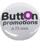 75mm button met speld.