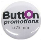 75mm button met speld.