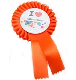 Rozet Button 37 mm, in verschillende kleuren verkrijgbaar