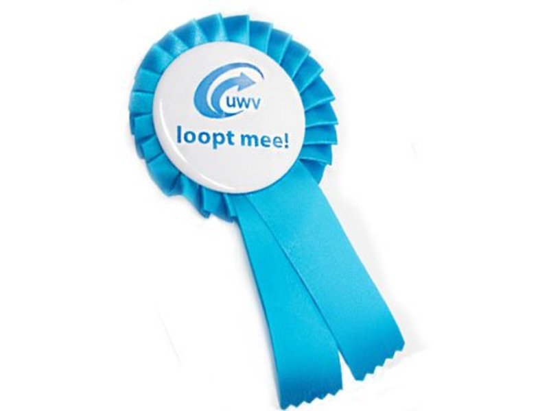 Rozetbutton enkel 56 mm, verkrijgbaar in diverse kleuren