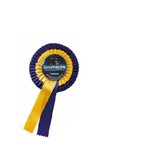 Rozetbutton dubbel 56 mm, verkrijgbaar in meerdere kleuren