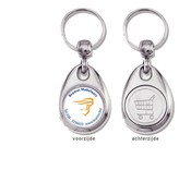 Sleutelhanger met winkelwagenmunt met magneetsluiting vanaf