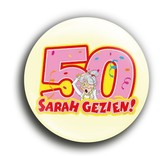 Button Sarah 50 Jaar