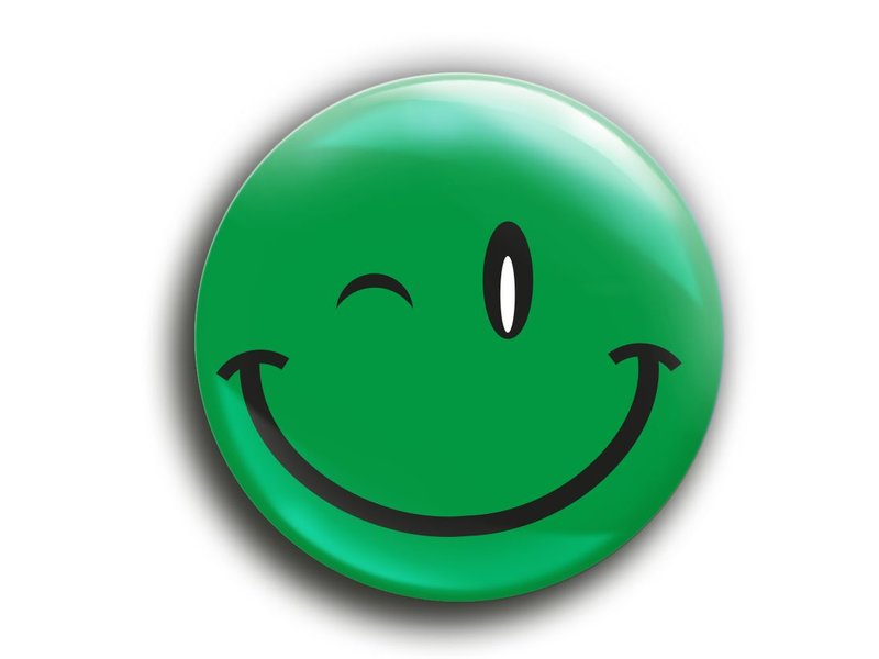 Smiley "Knipoog" vanaf