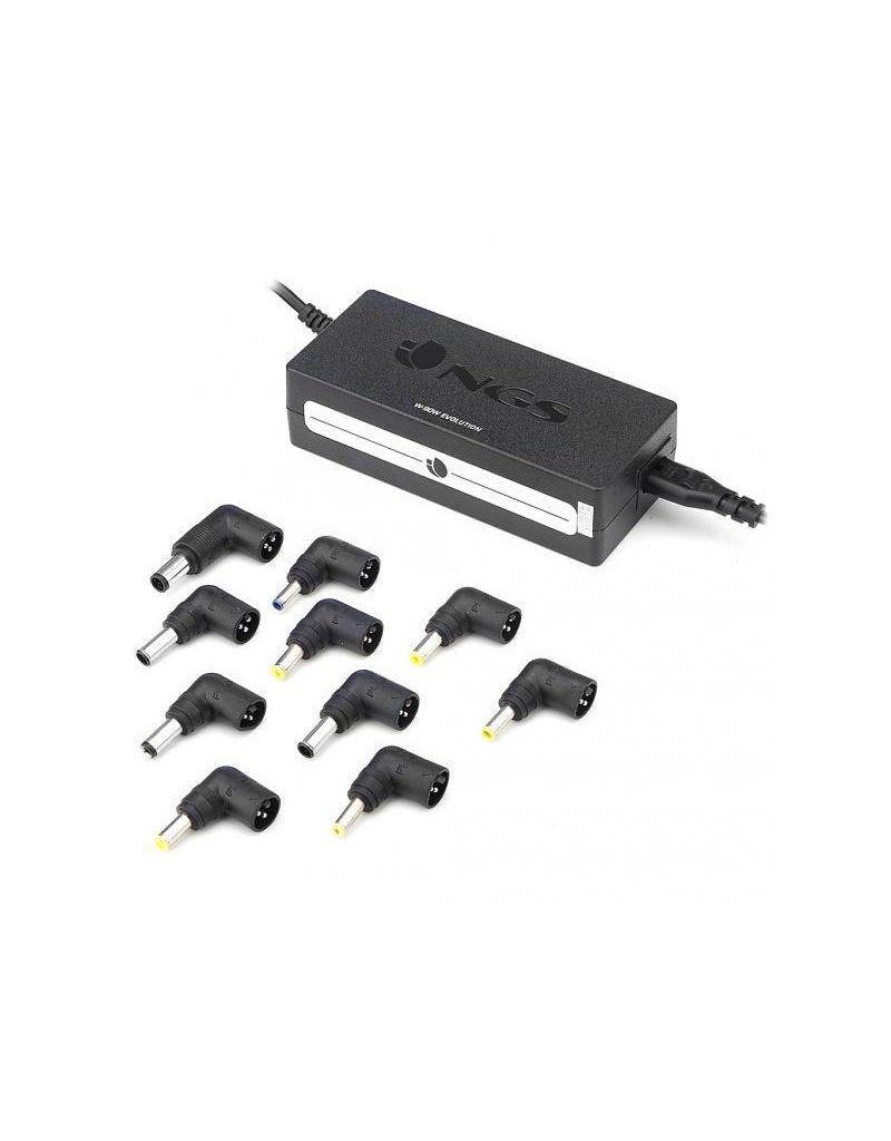 NGS NGS 70W - Universele laptop / notebook  adapter - 70 Watt - 10 tips