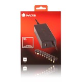 NGS 45W - universele laptop / notebook adapter - 45W - Automatisch - 8 tips - Dell - HP - Lenovo - Acer - Asus