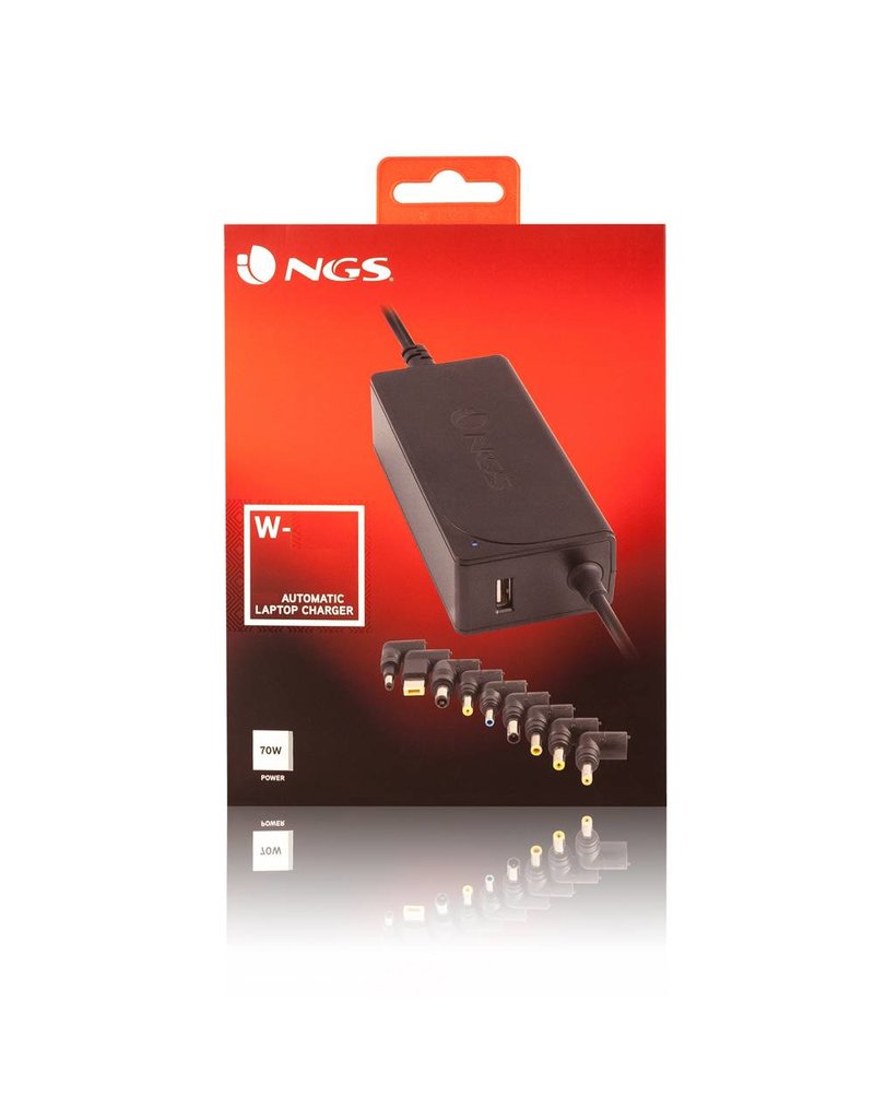 NGS NGS 45W Universele laptop / notebook adapter - 45 watt - 8 tips