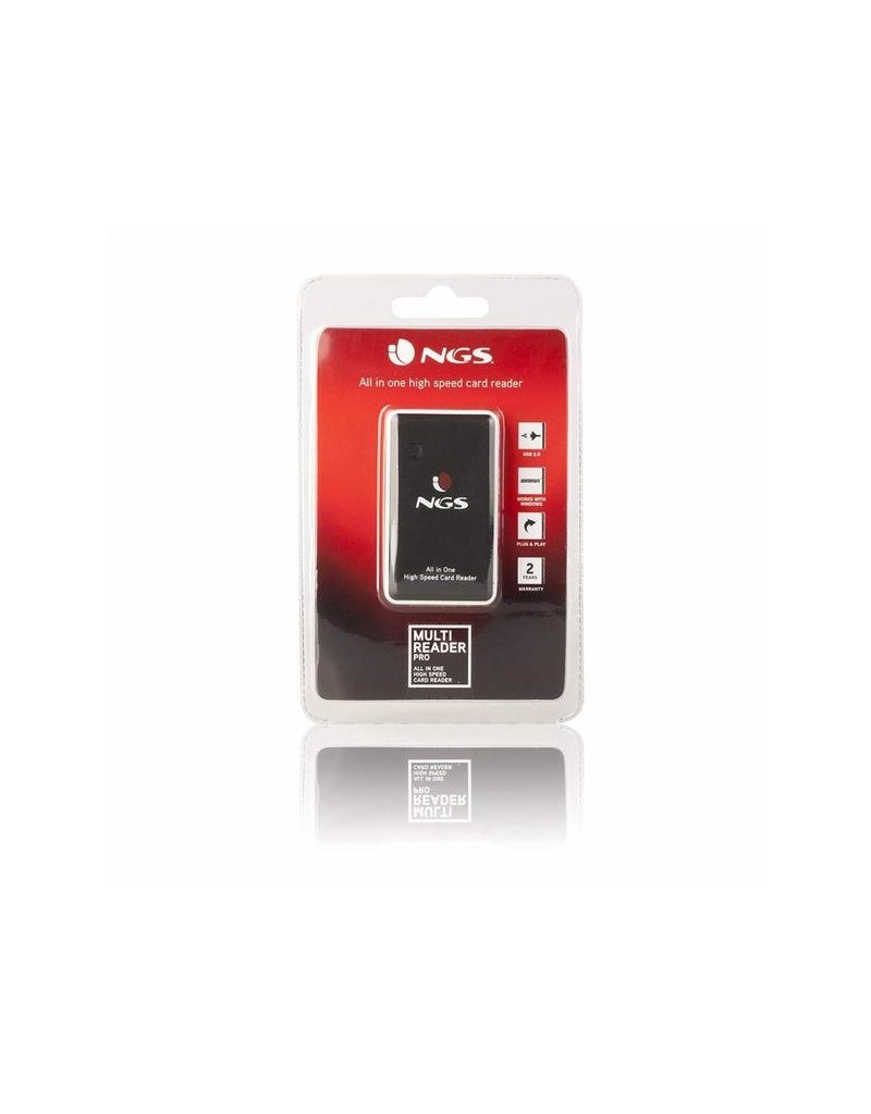 NGS NGS - Cardreader - SD MiniSD MicroSD - Zwart