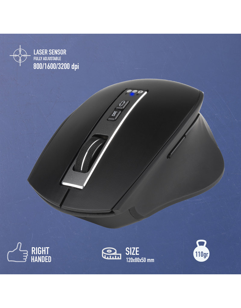 NGS NGS WIRELESS MULTIMODE MOUSE BLUR-RB WIRELESS RECHARGEABLE MULTIMODE MOUSE