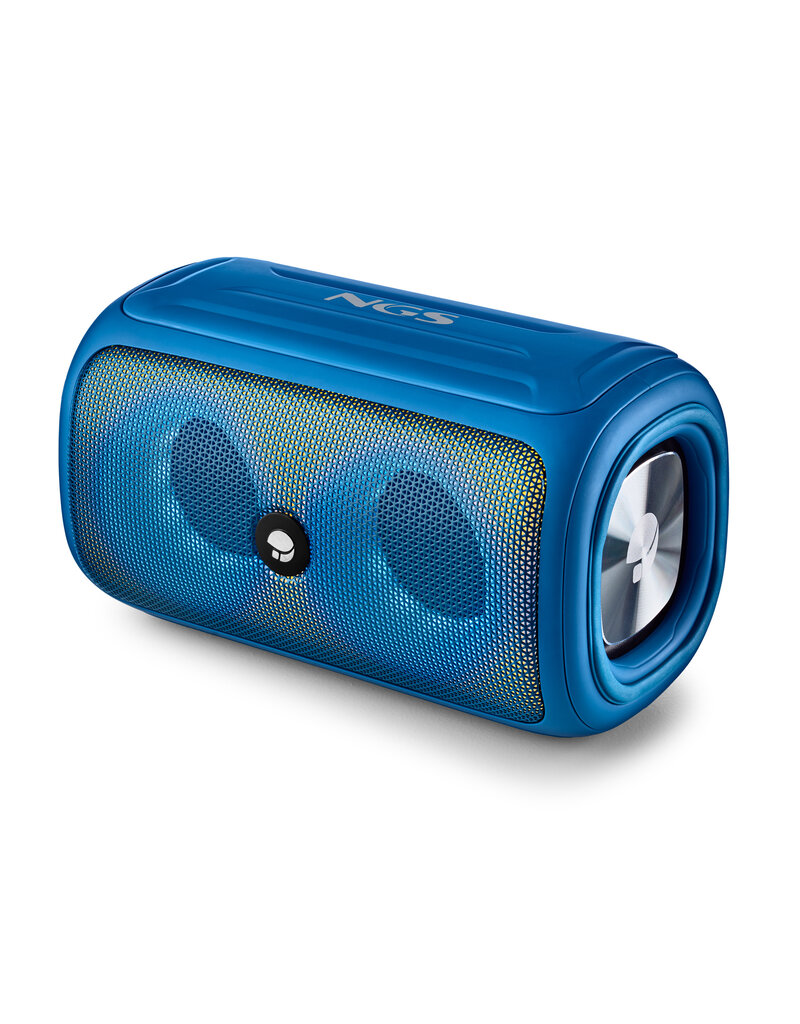 NGS NGS ROLLER BEAST, 32 W, Draadloze Speaker bluetooth, 10 m, USB Type-A, USB Type-C, Draadloze stereoluidspreker, Blauw, IPX5 WATERBESTENDIGE BT-LUIDSPREKER 32W- BT/USB/TF/AUX IN - TWS -