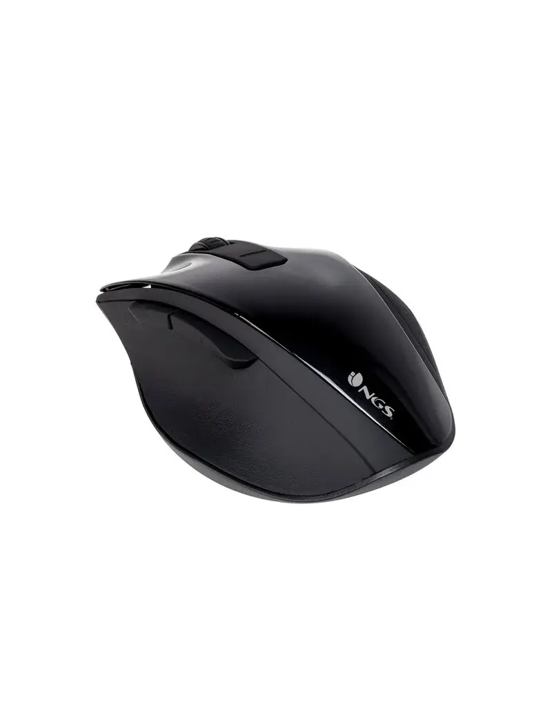 NGS NGS BOW BLACK 5 BUTTONS OPTICAL WIRELESS MOUSE, ERGONOMIC, BIG SIZE