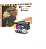 Brother DC Inktcartridges Multipack voor Brother LC521XL - 4stuks - Zwart/geel/rood/blauw
