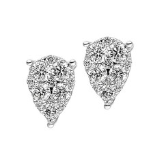 Ohrstecker aus Weißgold, Gelbgold, Rotgold oder Sterlingsilber