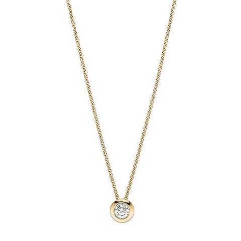 Solitär Diamant Collier 0,25 ct Gelbgold 585