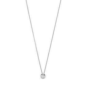  Solitär Diamant Collier 0,25 ct Weißgold 585