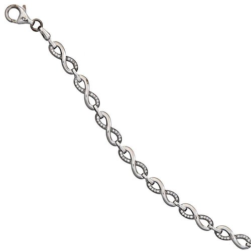 Zirkonia Armband Infinity Silber 925