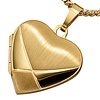 Medaillon, Anhänger Herz aus Gelbgold 585