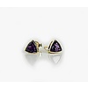 Ohrstecker mit Amethyst, 585 Gelbgold