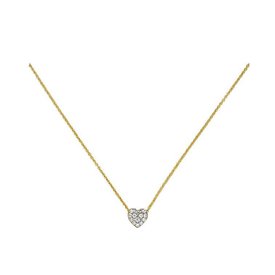  Herz Collier Zirkonia Gelbgold 375