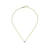 Collier mit Zirkonia Herz Gelbgold 375