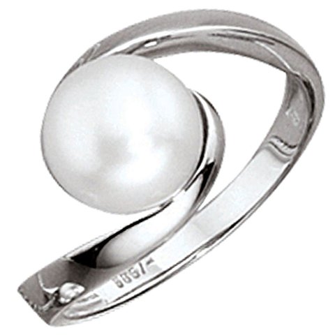 Perlen-Ring Weißgold 333