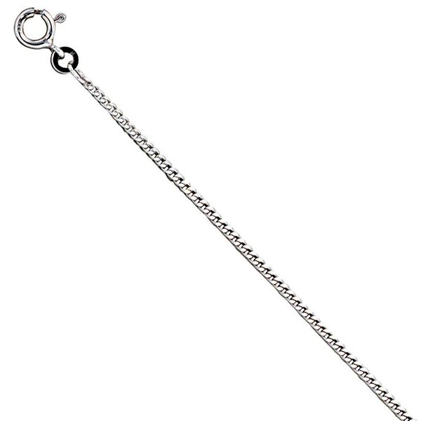 Panzerkette, Halskette aus Weißgold 333, 1,7 mm