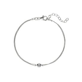  Zirkonia Solitär Armband Silber 925