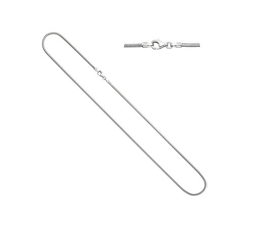 Schlangenkette 1,4 mm, Weißgold 585