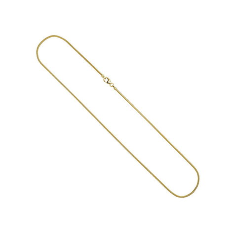 Schlangenkette 1,4 mm Gelbgold 333