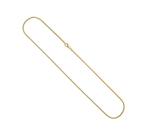 Schlangenkette 1,4 mm Gelbgold 333