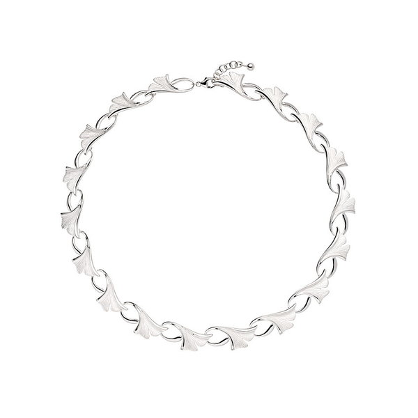  Collier Ginkgo-Blatt Sterlingsilber 925