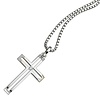 Anhänger Kreuz, Weißgold 585, 1 Diamant