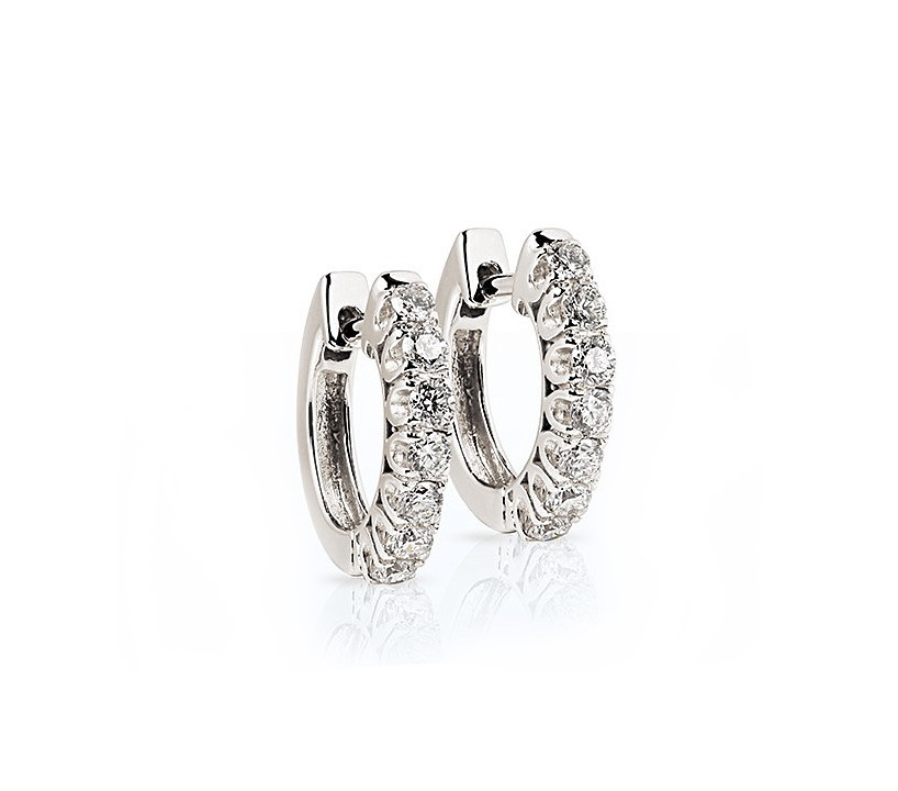 Diamant Creolen 0,35 ct Weißgold 750