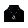 Collier mit mattiertem Anhänger Sterling Silber 925