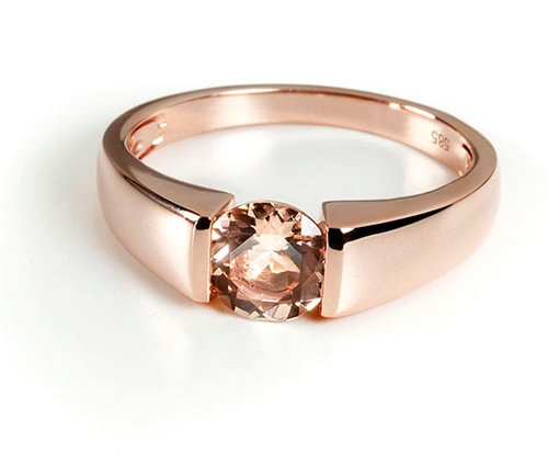 Morganit Ring Rotgold 585