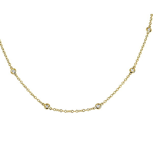  Diamant Collier 0,40 ct aus 750er Gelbgold