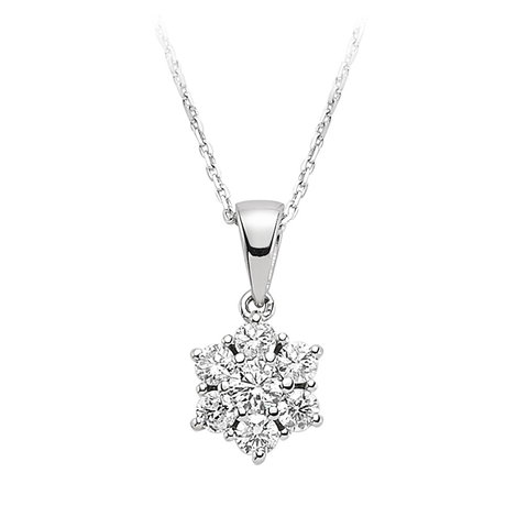 Diamant Collier 0,43 ct Weißgold 585