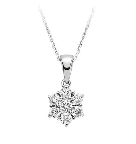 Diamant Collier 0,43 ct Weißgold 585
