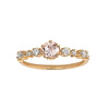 Ring mit Morganit und Diamanten, Rotgold 585