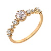 Ring mit Morganit und Diamanten, Rotgold 585