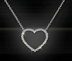 Artikel mit Schlagwort Herz Diamant Collier Weißgold