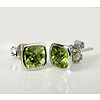 Ohrstecker mit Peridot, Sterling Silber 925