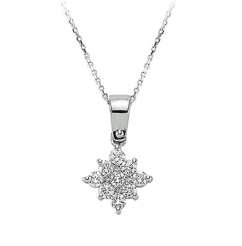 Diamant Collier 0,23 ct Weißgold 585