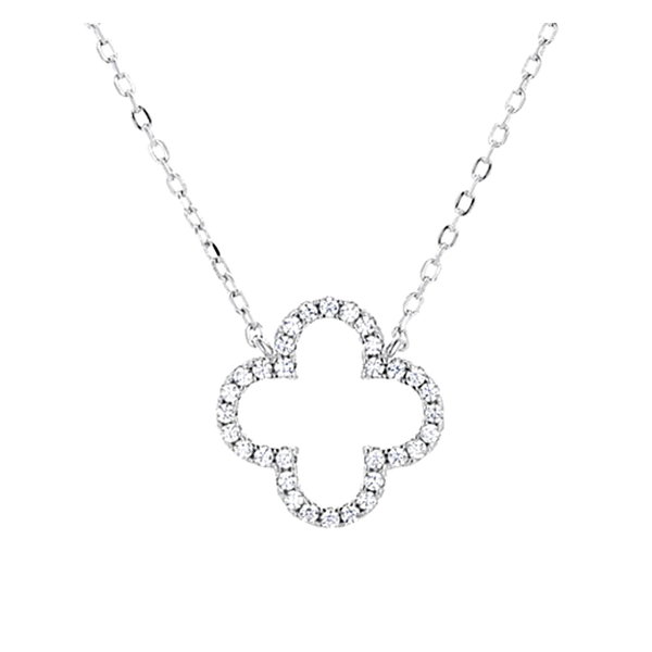  Zirkonia Collier,  Sterlingsilber 925