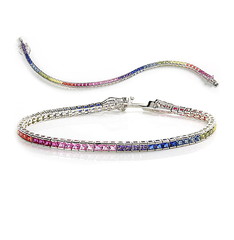 Artikel mit Schlagwort Zirkonia Armband multicolor Silber